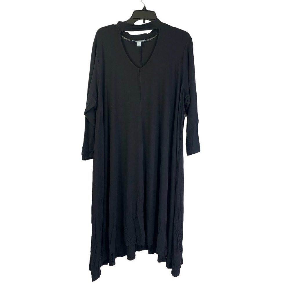 Boutique Women's Solid Black Dress